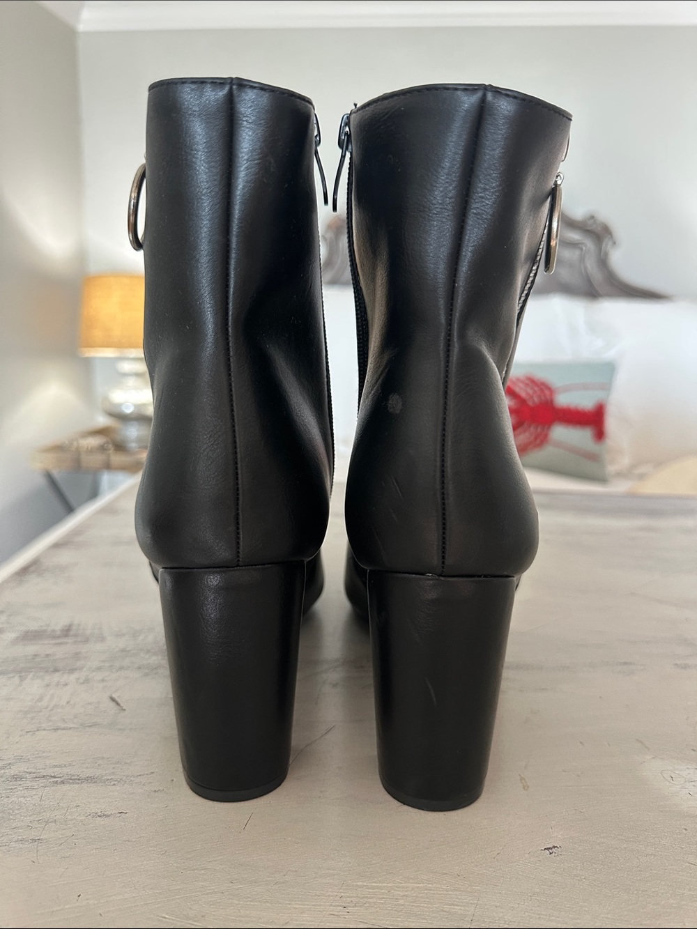 DREAM PAIRS Sianna Chunky High Heel Ankle Booties - Picture 9 of 13